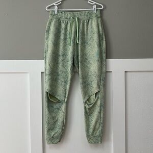 Gymshark Chalk Joggers in Light Sage Green Print